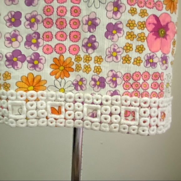 SOLD 1960s Floral Shift Dress by Serbin Lisa Cobb - Picture 6 of 8